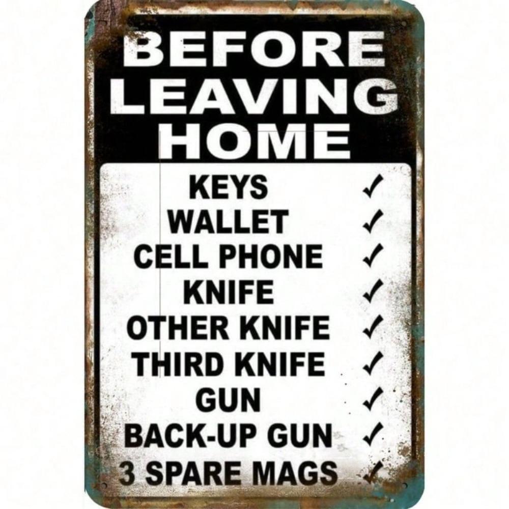 Vintage Metal Poster Wall Art, Garage Decor Adventure Camping