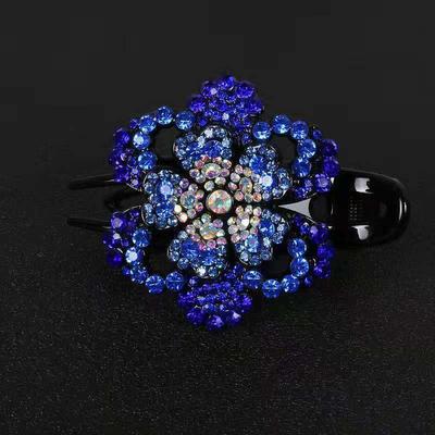 Eleganter Strass-Entenschnabel-Drei-Zinken-Hochsteckkamm für Mütter