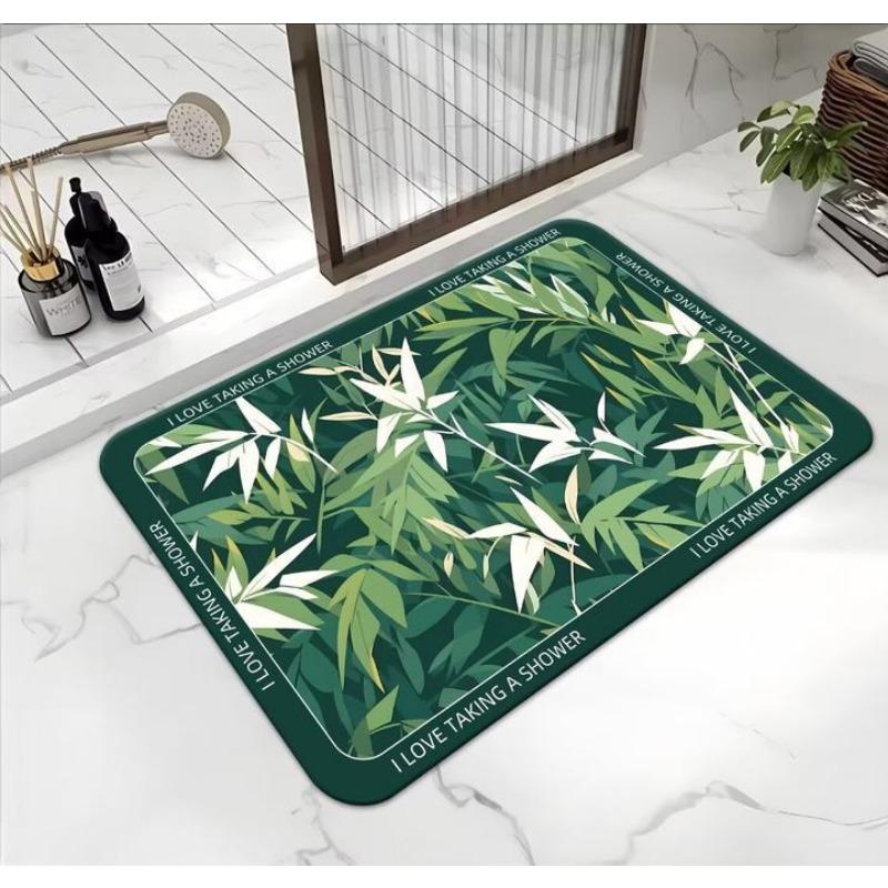 Bathroom Absorbent Foot Mat Dirty Diatom Mud Mat Non-slip Absorbent Toilet Door Mat Carpet Toilet Door