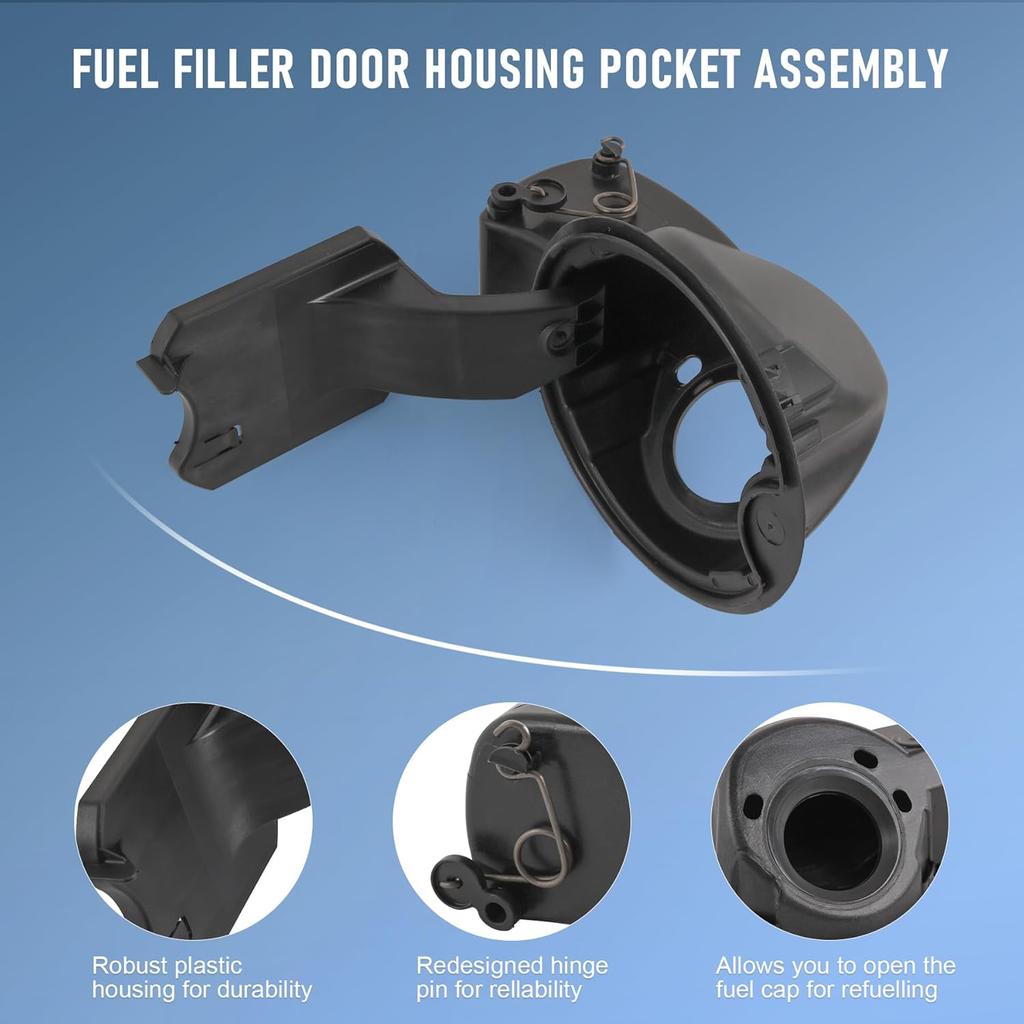 Fuel Filler Door Housing Pocket Assembly Replacement For Ford F-150 2009-2014, Replacement For Lincoln Mark LT 2010-2014 Replace 9L3Z9927936B