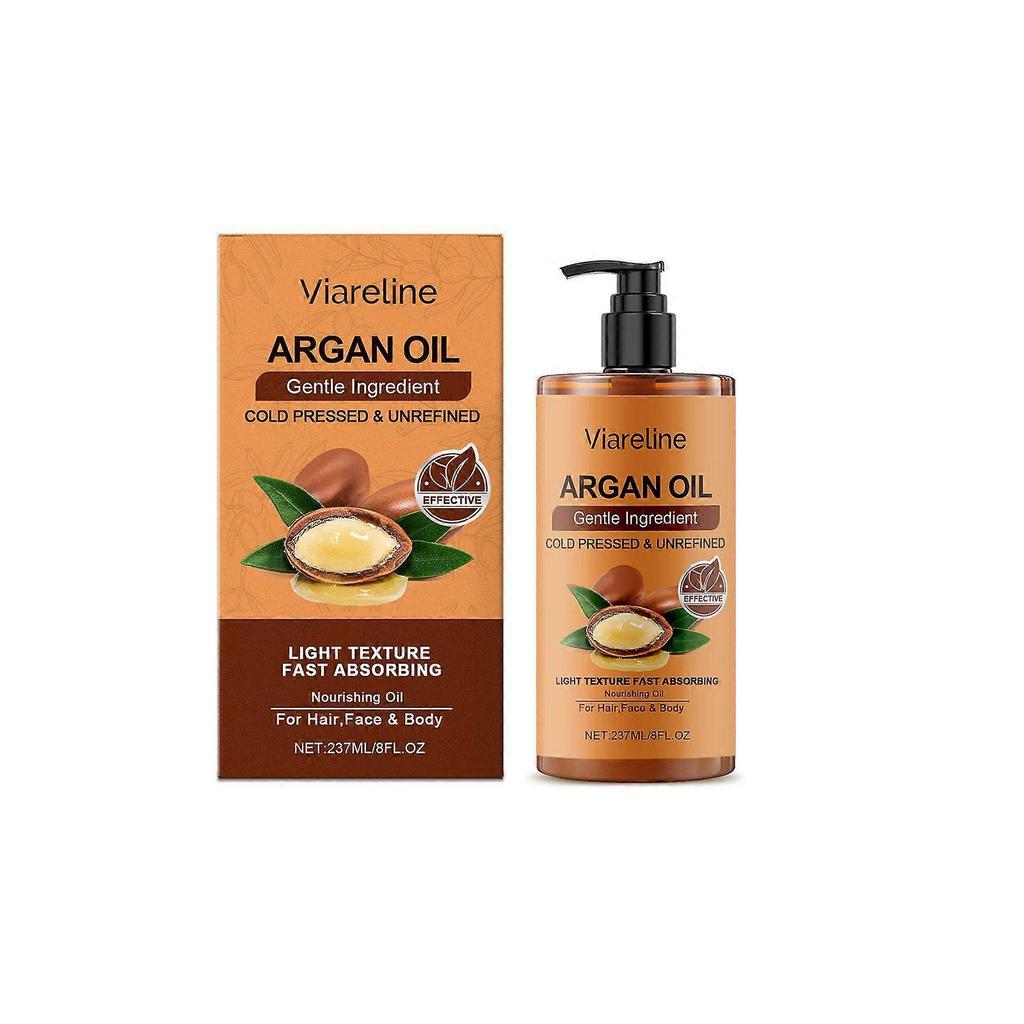 Viareline Argan Essential Oil, Multi-Functional Essential Oil Moisturizes Hair Moisturizing Hydrating Daily Care Oil