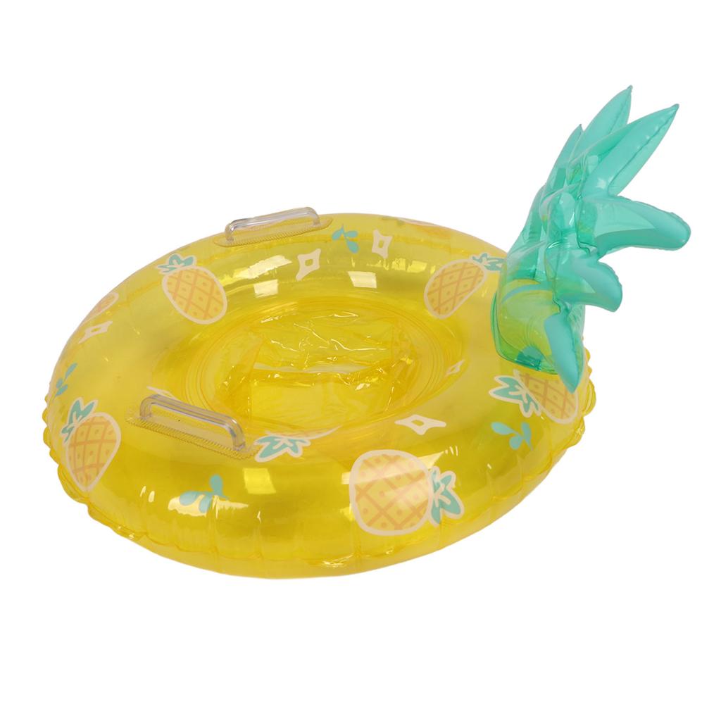 Thickened PVC Baby Swimming Ring Inflatable Baby Pool Float Sponge Bottom Seat Float Ring with Handle