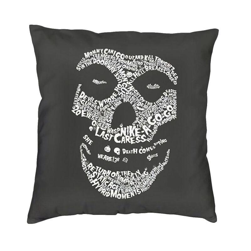 Misfits Horror Punk Rock Band Pillow Case xcm Decor Home Kawaii Outdoor Cushions Square Pillowcase