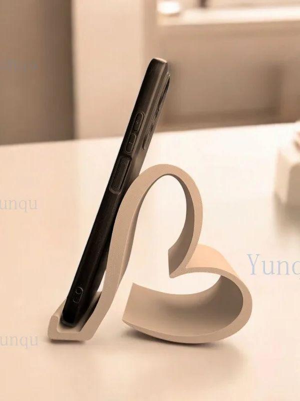 1 stojánek na mobilní telefon ve tvaru srdce, 3D tištěný univerzální stojánek na mobilní telefon a tablet, dárek k narozeninám, na Valentýna