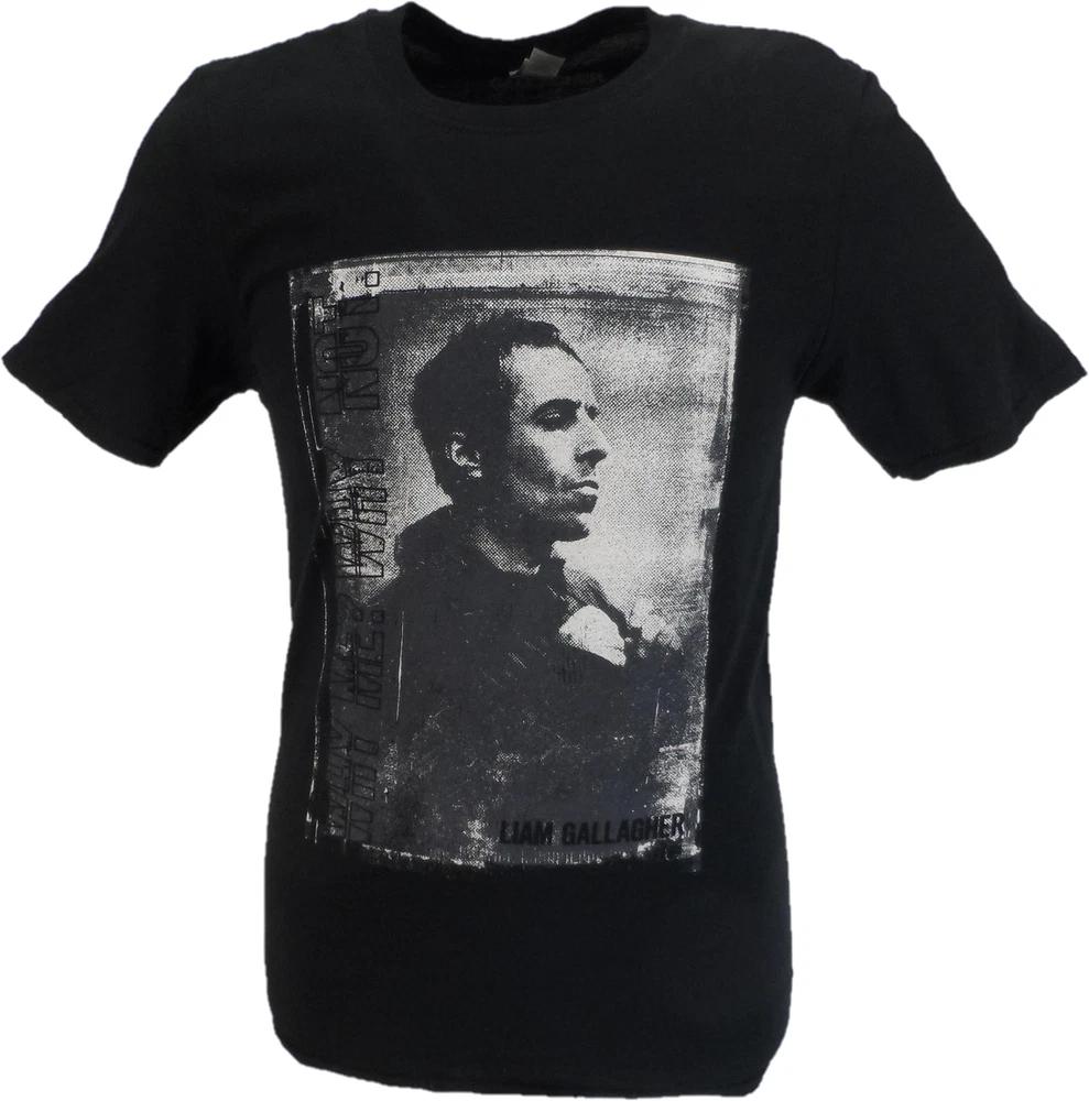 Unisexs Official Licensed Liam Gallagher Black T Shirt S