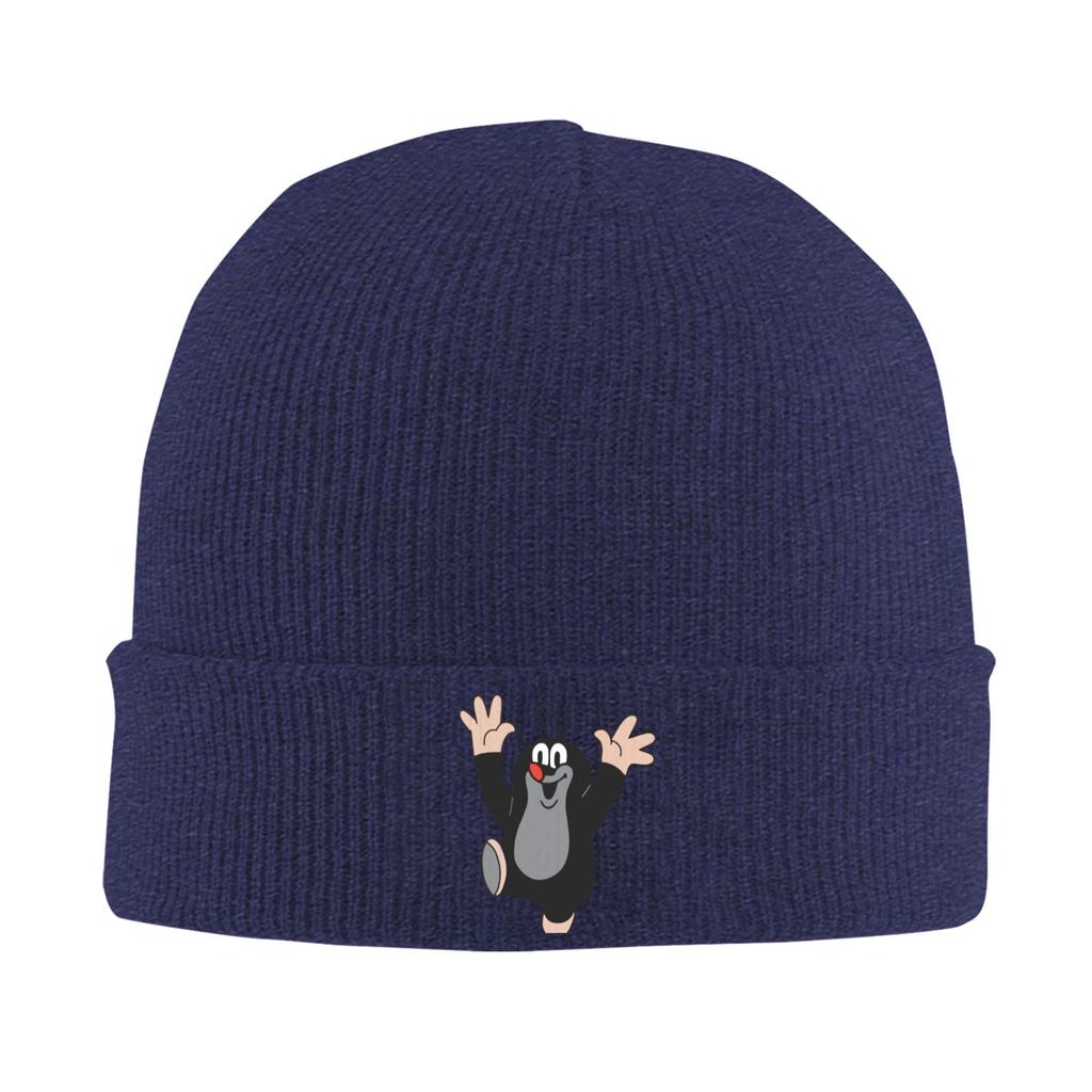 Cartoon The Little Mole Knit Hat Beanies Winter Hat Warm Unisex  Hip Hop  Caps for Men Women