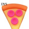 Lightweight Squeeze Ball Pizza Piece Toy Stress Relief Mini Sensory Gadget Home Office Worker Soft Stretchy Simulation Food Fidget