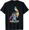 Hot Fashion Casual Lilo and Stitch Ice Cream Chillin' T-Shirt S-4XL Summer Unisex