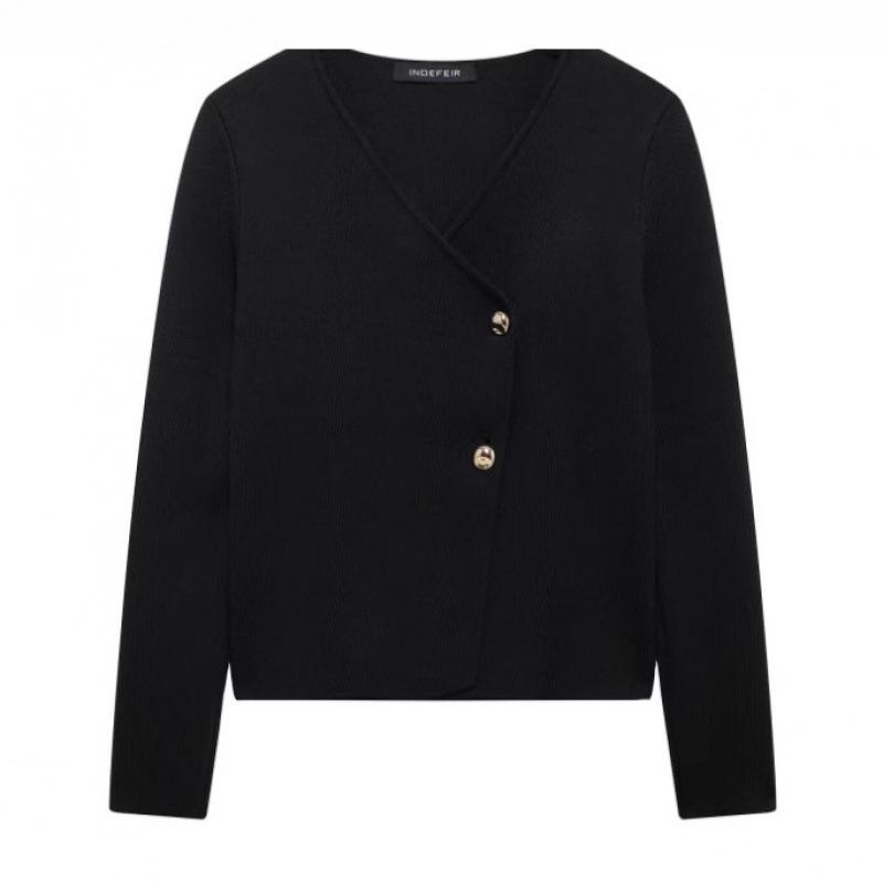 Asymmetrical Button Knit Cardigan: Trendy European and American Women s Fashion. Medium