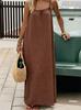 2026 New European & American Plus Size Summer Vacation Loose Sling Home Wear Long Dress