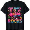 Summer Vacation Family Matching Our Flock Rocks Flamingo T-Shirt