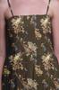 Bimba Black Berry & Yellow Sparrow Bird Print Women Smocked Bodice Beach Sun