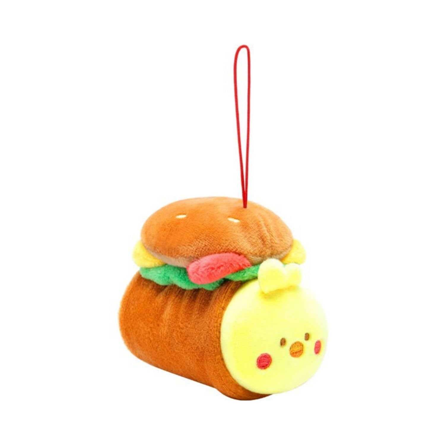 

IRIS RAIN ANIROLLZ Plush Strap Basic Series Burger Chicky 7x6x9cm ANI-CK-PK
