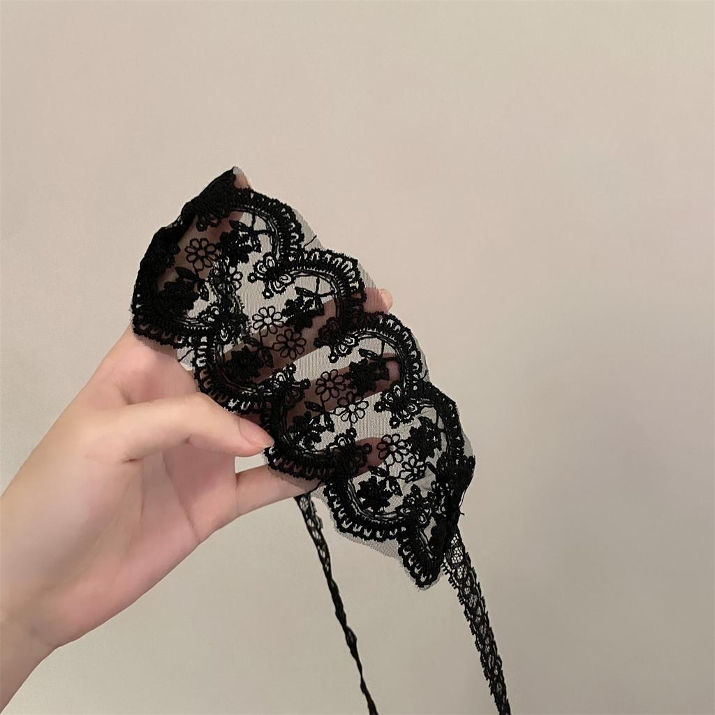Bunny headband lace big ears black lace lace sexy cute blindfold accessories sex lingerie