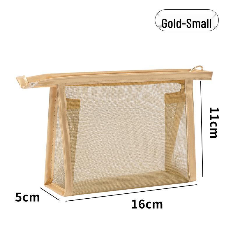 Портативная многофункциональная сетчатая косметичка для хранения помады и косметики