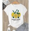 Amalfi Coast Lemon Italia Design T-Shirt Womens Sport Breathable Short Sleeve Casual Y2K Sportswear Summer Hip Hop Clothes