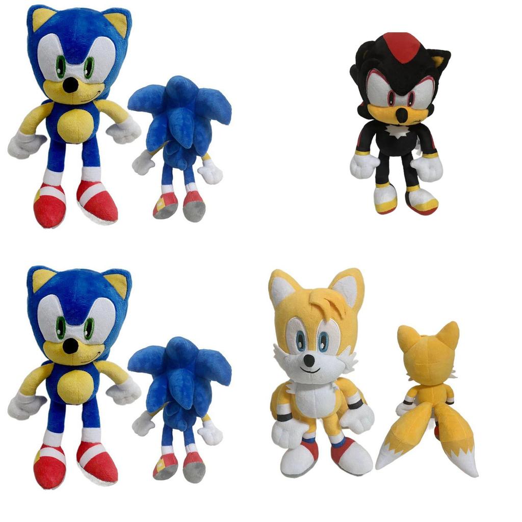 Cute 30cm Sonic Tails Plush Shadow The Hedgehog Knuckles Toy Super Sonic Soft Plush For Comfortable Snuggles