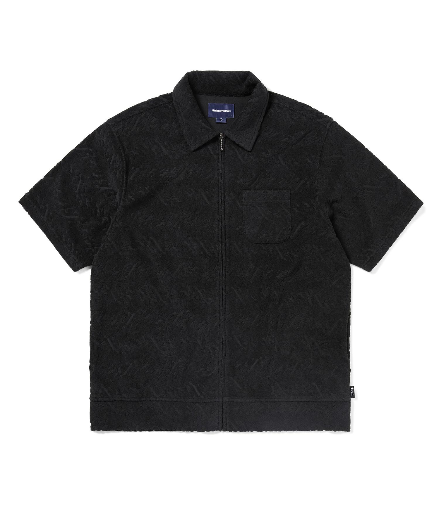 This Is Never That Terry S/S Zip Shirt Black S