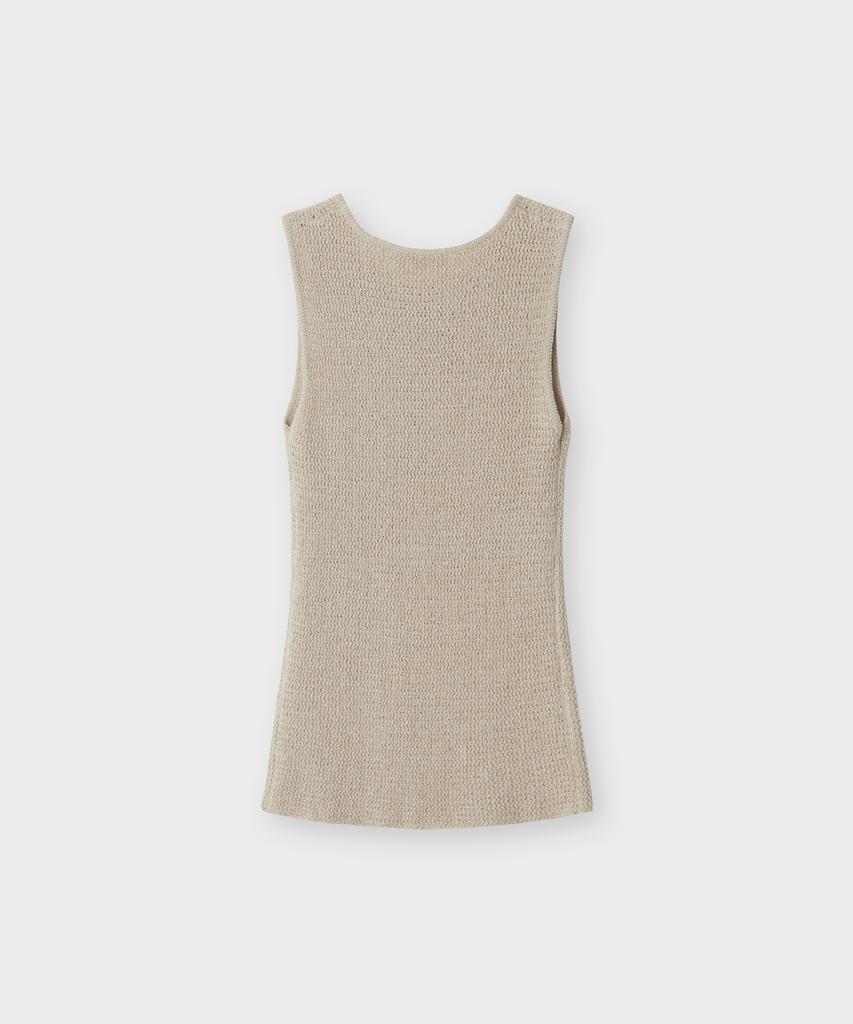Deolil Melt Sleeveless Knit_Beige