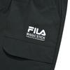FILA X Magic Stick Collaboration SS23 Solid Color Logo Print Woven Knit Sports Pants Men pants Black F11M329801F-BK