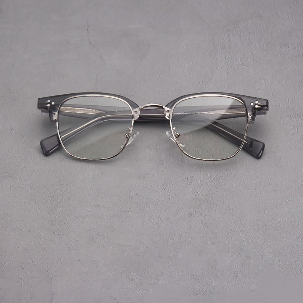 1 Pack Square Glasses Men's Retro Anti-Blue Light Computer Glasses Reading and Gaming Glasses Travel Fashion Women's Glasses