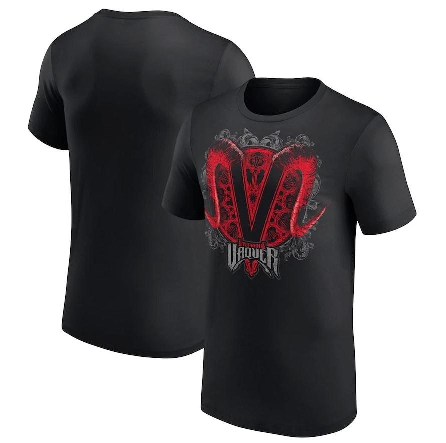 Black Stephanie Vaquer V Logo T-Shirt M