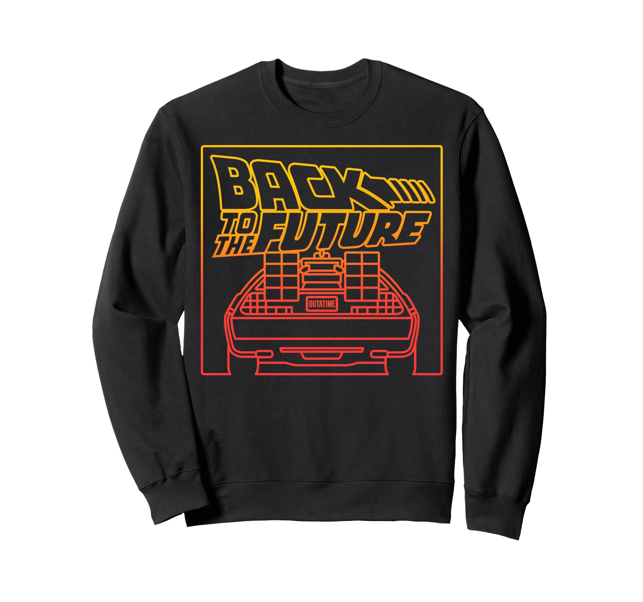 

Back to the Future DeLorean gradient line art sweatshirt