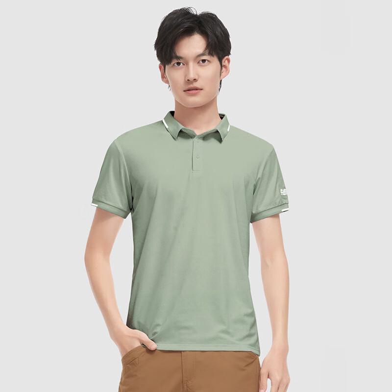 CAMEL Men s Short Sleeve Breathable Soft Polo Shirt S