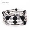 Bohemian Style Natural Turquoise Wrap Bracelet for Women - Multilayer Design