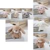 Adorable Llavero de Peluche de Conejo Realista con Relleno de Algodón PP Suave Llavero Lindo Juguete Perfecto Para Parejas y Bolsas de Coche