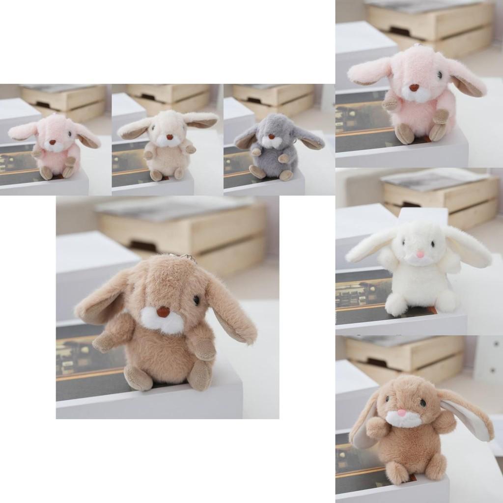 Adorable Llavero de Peluche de Conejo Realista con Relleno de Algodón PP Suave Llavero Lindo Juguete Perfecto Para Parejas y Bolsas de Coche