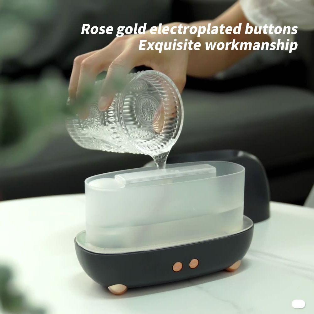 7 Colors Light Flame Aromatherapy Diffuser USB Flame Humidifier Air Humidifier  Office