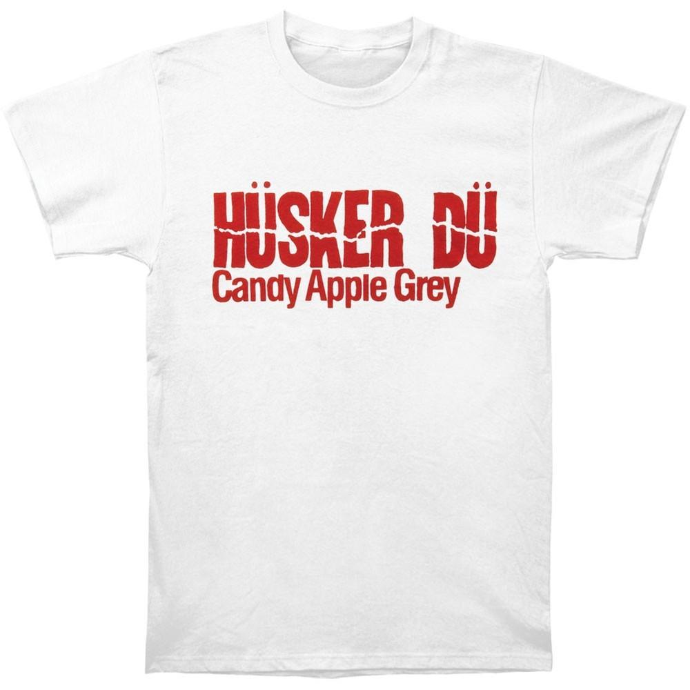 Husker Du Candy Apple Grey Lp Logo On White T-shirt XXX-Large White Unisex T-Shirt XL