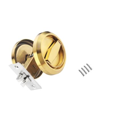 Serrature di Sicurezza per Porte a Doppio Lato Maniglie Rotonde Incassate per Porte a Scomparsa in Acciaio Inossidabile Ferramenta per Porte Resistente alla Corrosione