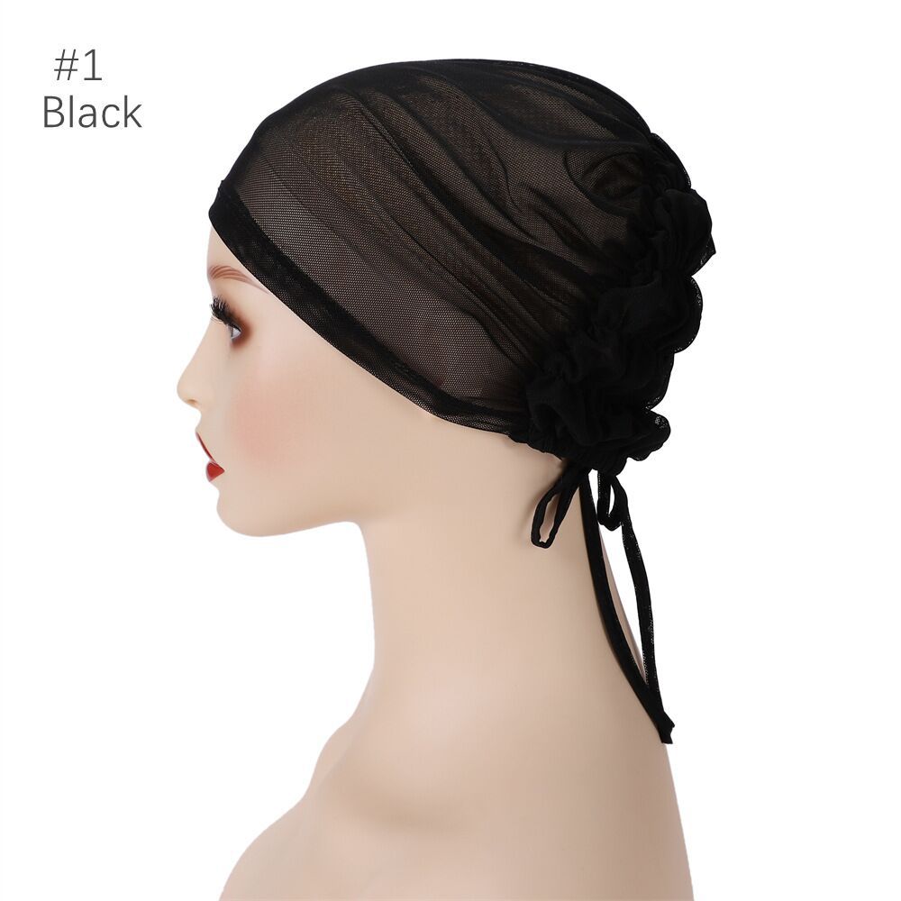 Soft Muslim Underscarf Pleated Inner Hijab Caps Islam Turban Cap Bonnet Hijab Islamic Turbans For Women Hijabs Caps