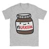 Nutella Koszulka Czekoladowa Unisex Czysta Bawełna Koszulki Vintage Okrągły Dekolt Krótki Rękaw Góra Pomysł na Prezent