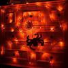 Halloween Led String Light Spider Web Ghost Festival Atmosphere Light For Haunted House Party Decoration Colorful Lighting
