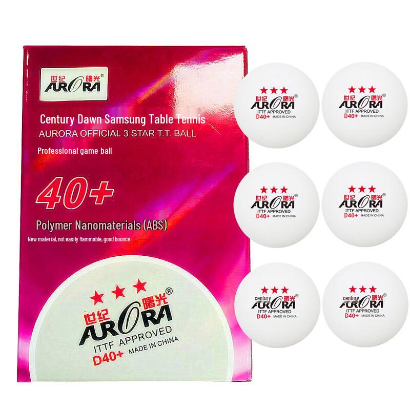 SHXI ITTF 40+ ABS Competition Table Tennis Balls (3-Pack)