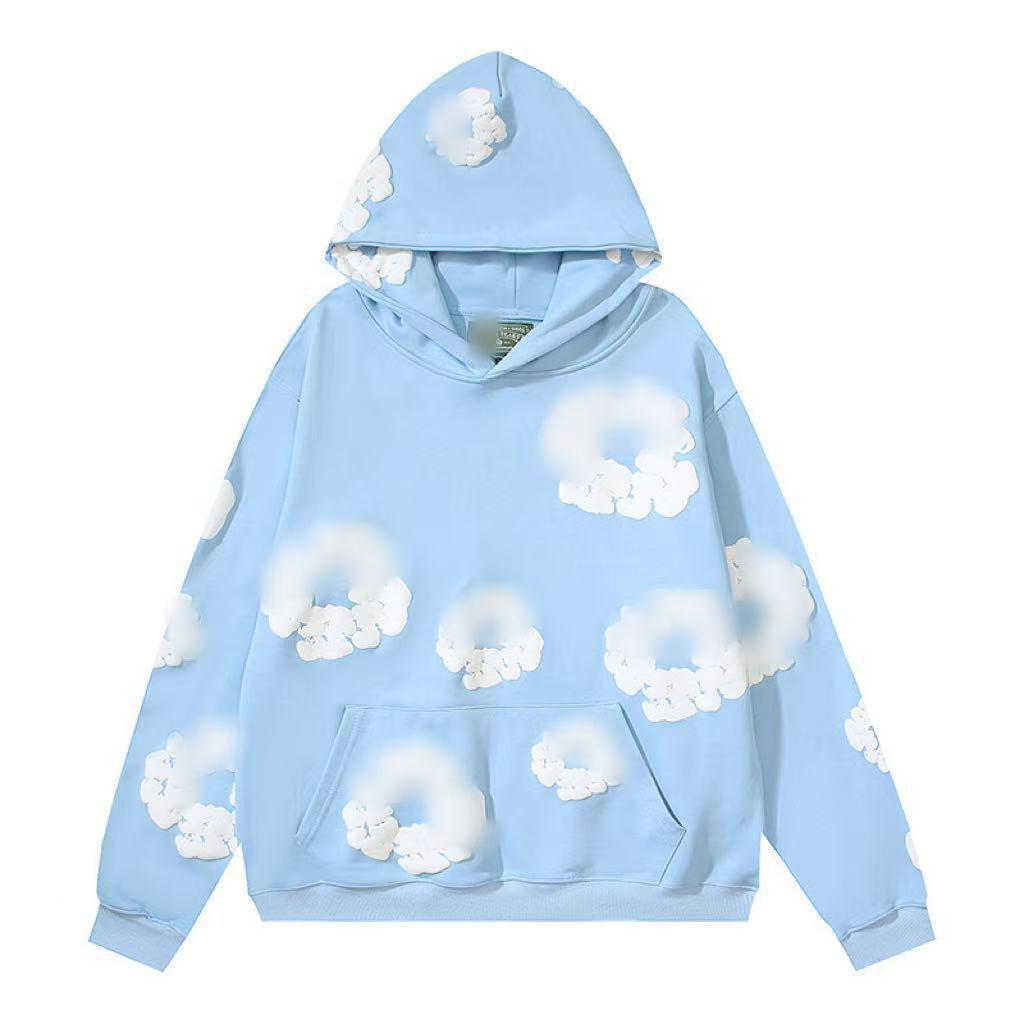 Unisex Amerikanischer Hip-Hop-Trend Kapok-Schaumstoff-Druck Lässiger Hoodie