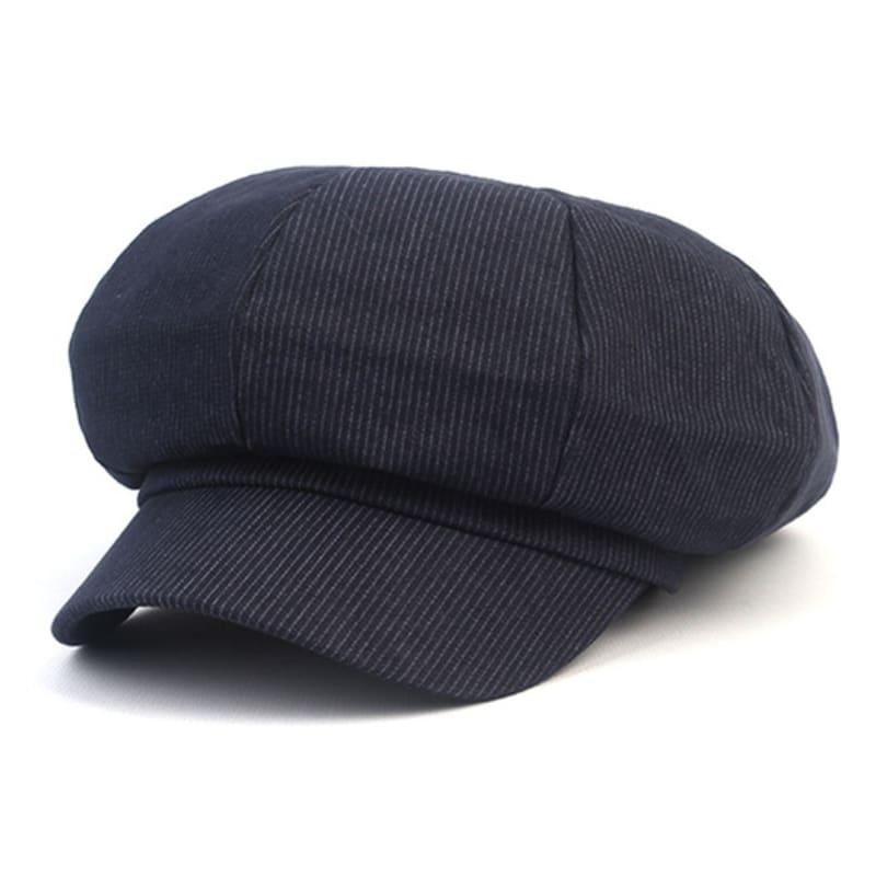 Universal chemistry Stripe Navy Belted Newsboy Cap