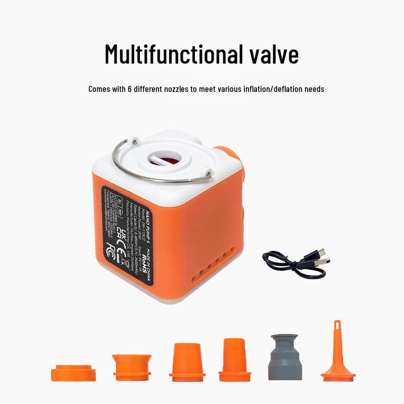 Ani Bear Outdoor Electric Pump for Air Mattress and Tent Inflation, Deflation, and Portable Lighting