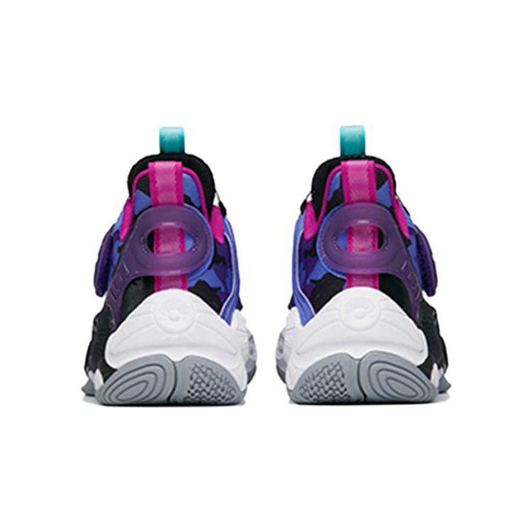 Anta Youth  Shape 2.0 Comfortable Durable Basketball Shoes Kids Sneakers Black Purple 312231115-9