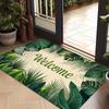 VIKAMA Bohemian Tropical Plant Welcome Mat Non-Slip Machine Washable Bathroom Kitchen Porch Carpet Home Decoration