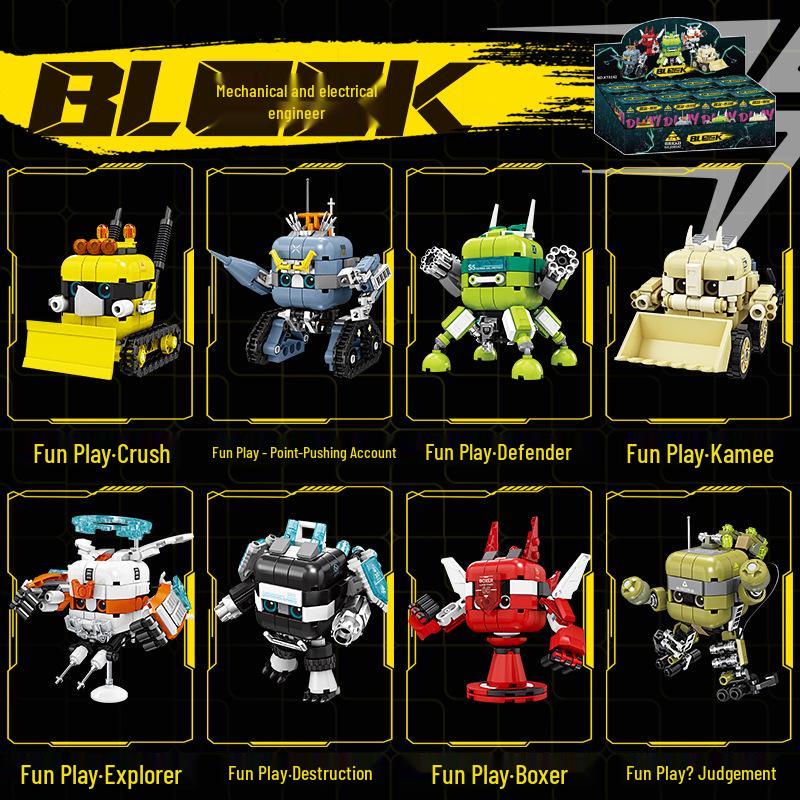 KaiZhi Mini Engineering Mecha Blocks, Compatible with Lego, Children s Educational Toy Gift. Color Box: 9*9*12cm, Display Box: 38*18.6*14.4cm