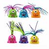 Pull Hair Screaming Monster Fidget Toy, Stress Relief Sensory Toy with 6 Funny Sounds, Soft Silicone Hair Prank Toy for Kids Adults