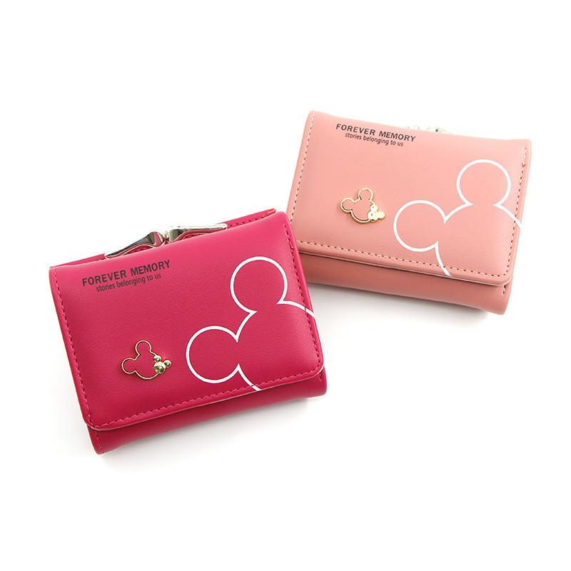 Mickey Mouse Girls Wallet With Pu Leather Material And Cartoon Print For Daily Use