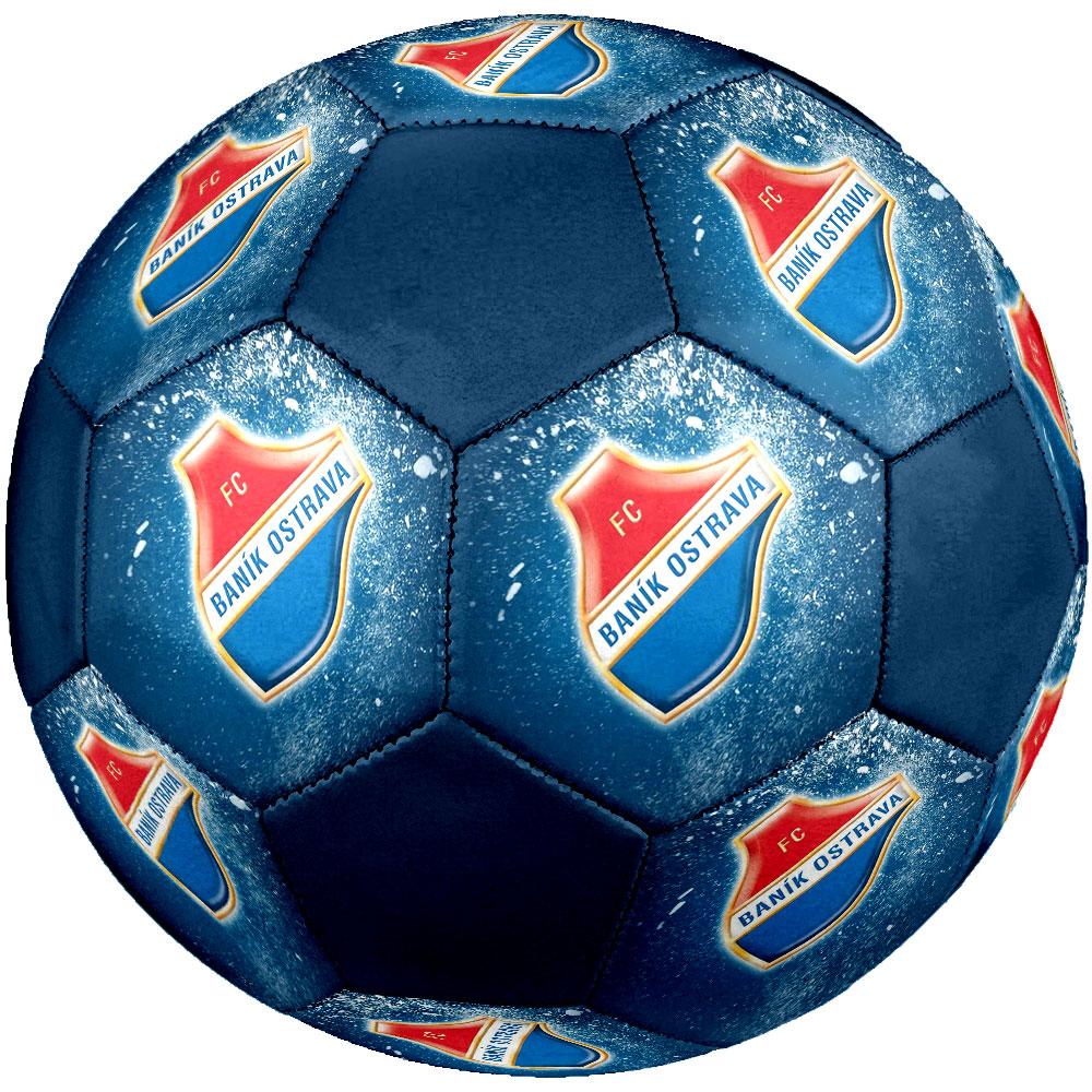 Banik Ostrava FC Size 5 Soccer Ball, Machine-Stitched PVC, Durable & High Bounce, All Ages Fit, Fan Merchandise, Matches & Outdoor Use.