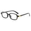 Xiaomi Women Retro Small Rectangle Anti Blue Light Glasses Non Prescription Metal Logo Decor Office Computer Eyewear