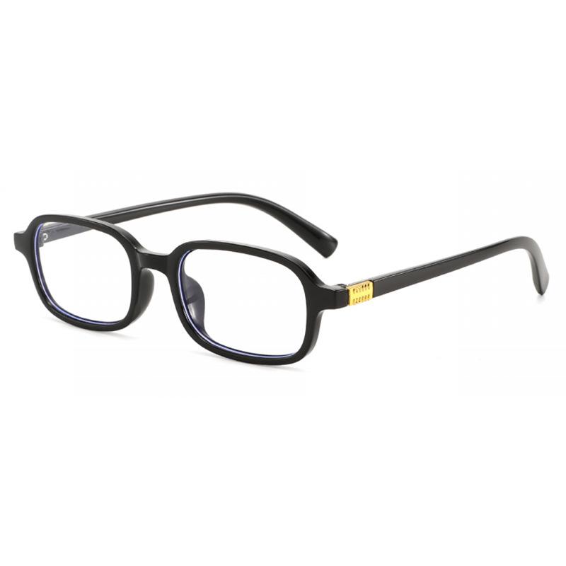 Xiaomi Women Retro Small Rectangle Anti Blue Light Glasses Non Prescription Metal Logo Decor Office Computer Eyewear