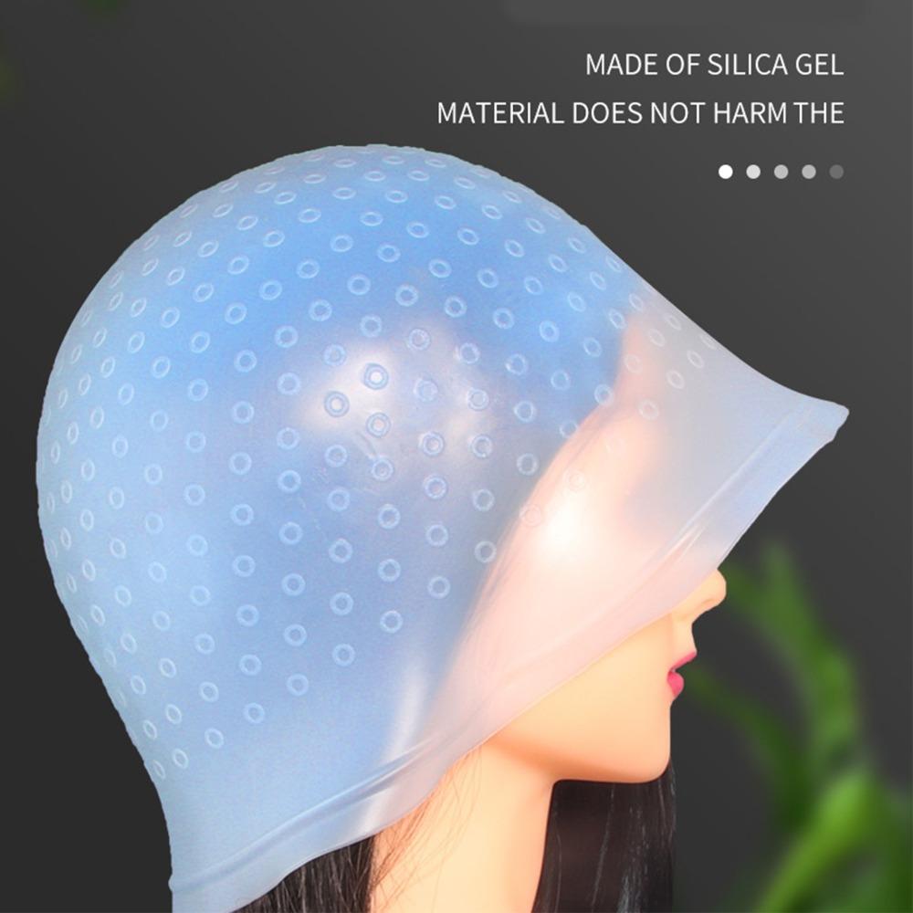 Transparent Hair Highlighting Cap Reusable Salon Hair Dyeing Cap  Salon Use